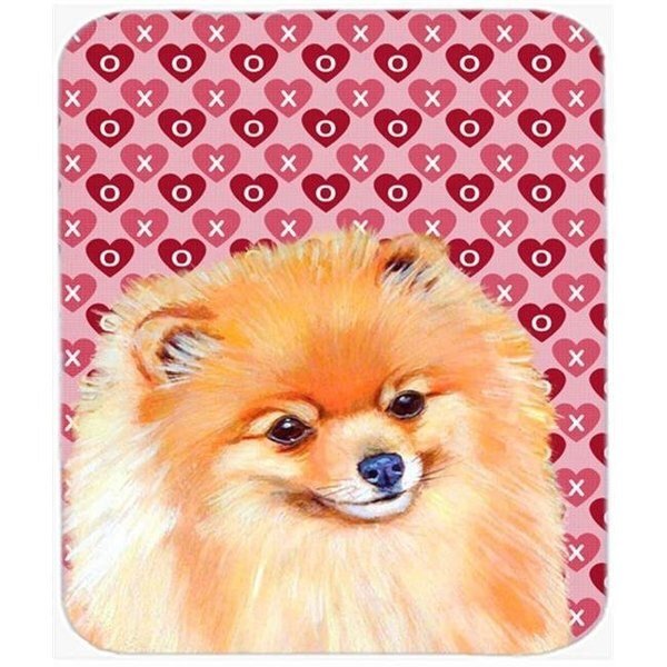 Pomeranian Hearts Love And Valentines Day Mouse Pad; Hot Pad or Trivet, Skilledpower, Mfr#: SK239601